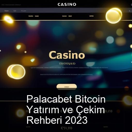 Palacabet Bitcoin Yatırım ve Çekim Rehberi 2023